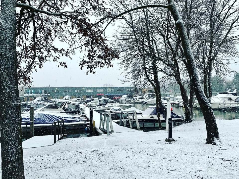 Basin A in the snow