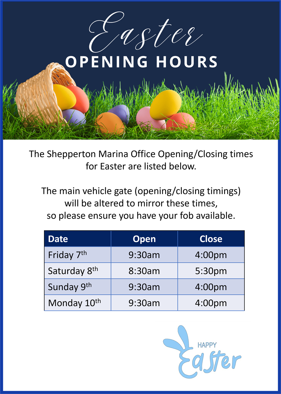 Easter Opening Times